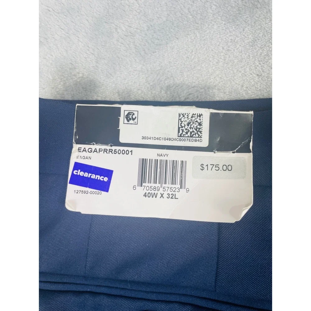 Lauren Ralph Lauren Tuxedo Pants Mens 40x32 Navy New Classic Fit Satin Stripe